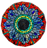 Timeless CollectionHuge @18 inches Blue Red Dragonfly Style Tiffany Table Lamp