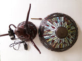 Legend Collection@Reproduction Tiffany Dragonfly lamp with detailed dragonfly mosaic base