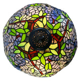 Large 17" Blue Wisteria Style Tiffany Floor Lamp