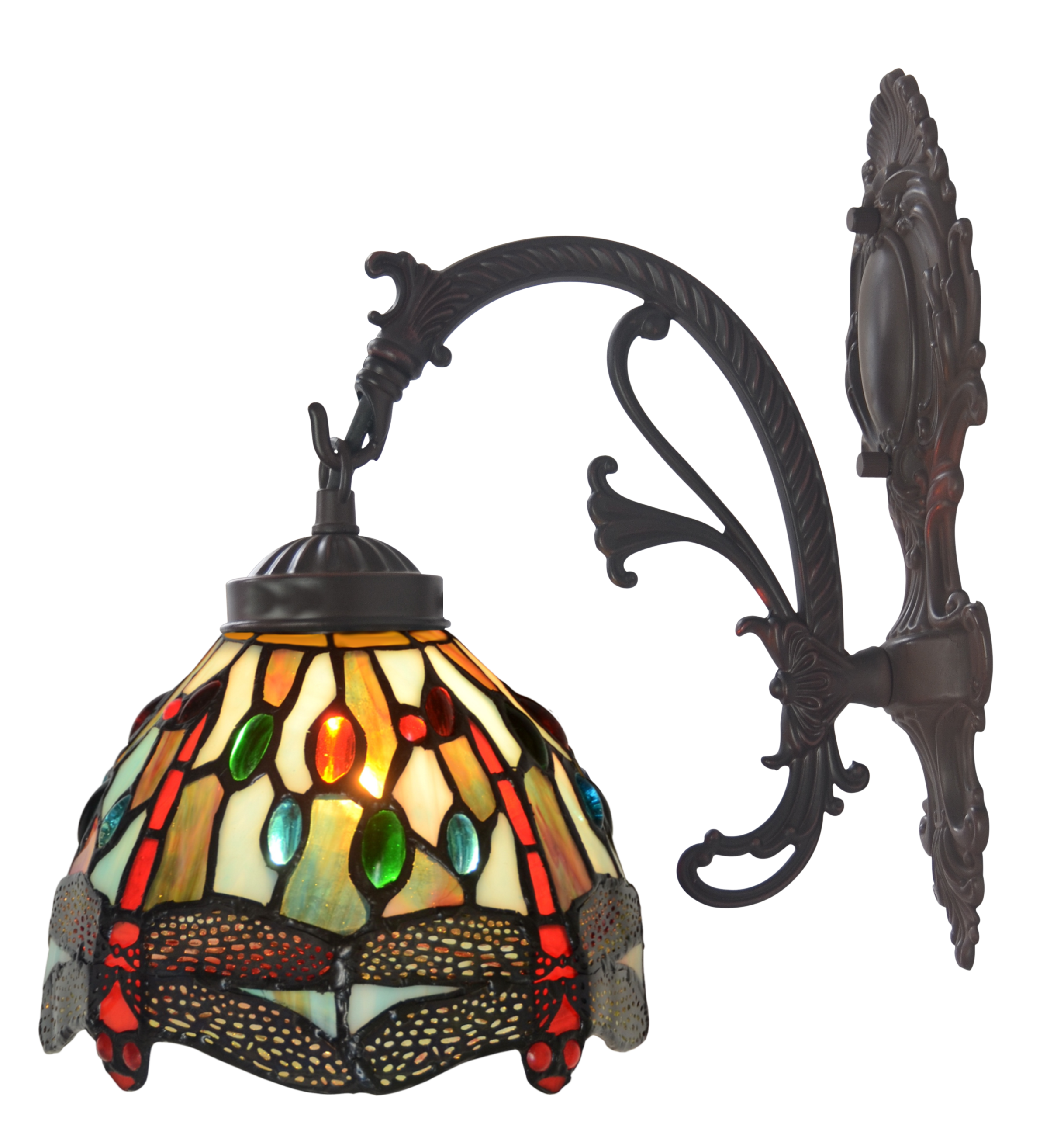 Colorful Dragonfly Tiffany Wall down lights wall Sconce