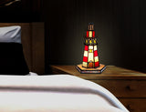 Lighthouse Tiffany Leadlight Art Deco Stained Glass Accent Lamp