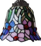 Amazing Iris Flower Tiffany Accent Table Lamp